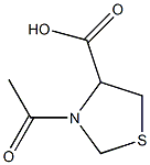 N-Acetyl-L-thiazolidine-4-carboxylic acid 化学構造式