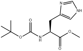 N-BOC-L-组氨酸 甲酯, 2488-14-4, 结构式