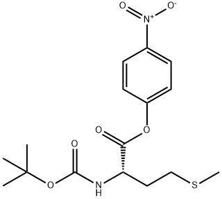 BOC-L-蛋氨酸-对硝基苯酯,2488-18-8,结构式