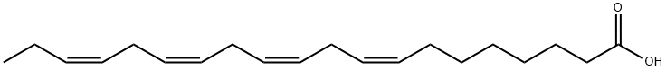 8Z,11Z,14Z,17Z-EICOSATETRAENOIC ACID, 24880-40-8, 结构式