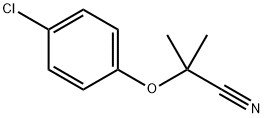 2-(4-CHLOROPHENOXY)-2-METHYLPROPANENITRILE 化学構造式