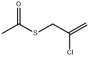 S-(2-氯-2-丙烯-1-基)硫代乙酸酯 结构式
