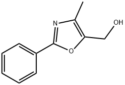 (4-甲基-2-苯基-1,3-噁唑-5-基)甲醇 结构式