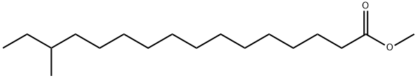 14-メチルヘキサデカン酸メチル 化学構造式