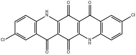 2,9-ジクロロキノ[2,3-b]アクリジン-6,7,13,14(5H,12H)-テトラオン 化学構造式