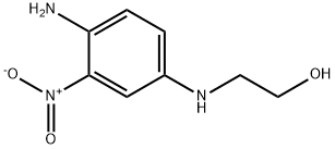 2-(4-氨基-3-硝基苯胺)乙醇 结构式