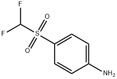 4-[(二氟甲基)磺酰基]苯胺, 24906-77-2, 结构式