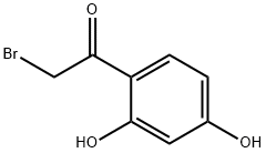 2-ブロモ-2',4'-ジヒドロキシアセトフェノン 化学構造式
