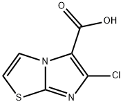 6-CHLORO-IMIDAZO[2,1-B]THIAZOLE-5-CARBOXYLIC ACID Structure