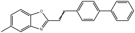 (E)-2-(4-Phenylstyryl)-5-methylbenzoxazole Struktur
