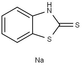 巯基苯并噻唑钠 结构式