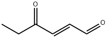 反-2-己烯-4-氧代-醛, 2492-43-5, 结构式