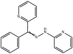 フェニル2-ピリジルケトン2-ピリジルヒドラゾン 化学構造式