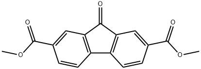 2,7-(9-オキソフルオレン)ジカルボン酸ジメチル 化学構造式