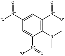 N,N-ジメチル-2,4,6-トリニトロアニリン 化学構造式