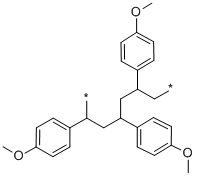 聚(4-甲氧基苯乙烯), 24936-44-5, 结构式
