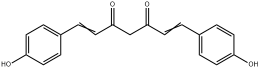 ビスデメトキシクルクミン 化学構造式