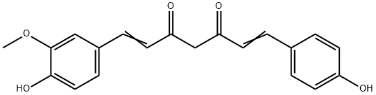 去甲氧基姜黄素, 24939-17-1, 结构式