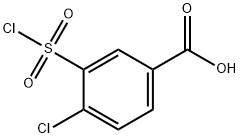 4-クロロ-3-(クロロスルホニル)安息香酸 化学構造式