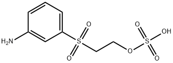 2-[(3-aminophenyl)sulphonyl] hydrogensulphate Struktur