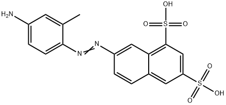7-(4-氨基-2-甲基苯基)偶氮萘-1,3-二磺酸, 2494-93-1, 结构式