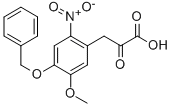 4-Benzyloxy-3-methoxy-6-nitrophenylpyruvic Acid 结构式