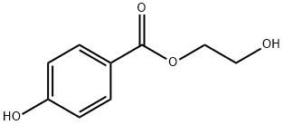 4-ヒドロキシ安息香酸 2-ヒドロキシエチル 化学構造式