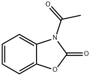 3-乙酰基-2-苯并恶唑酮 结构式