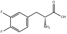 D-3,4-二氟苯丙氨酸 结构式