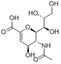 N-乙酰-2,3-二脱氢-2-脱氧神经氨酸, 24967-27-9, 结构式