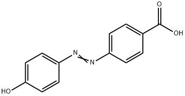 4'-ヒドロキシアゾベンゼン-4-カルボン酸 化学構造式