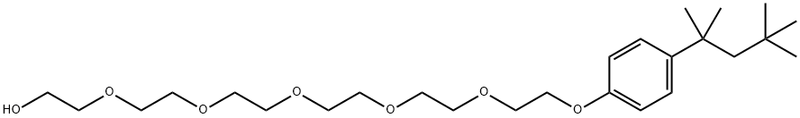 HEXAETHYLENEGLYCOL4-ISOOCTYLPHENYLETHER Struktur