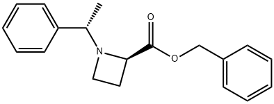 BENZYL [1(1S),2R]-1-(1-PHENYLETHYL)AZETIDINE-2-CARBOXYLATE Structure