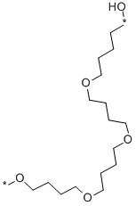 聚四氢呋喃, 24979-97-3, 结构式
