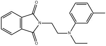 2-[2-[乙基-(3-甲基苯基)氨基]乙基]异吲哚-1,3-二酮, 2498-02-4, 结构式