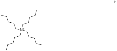 Tetrapentylammonium iodide  Struktur