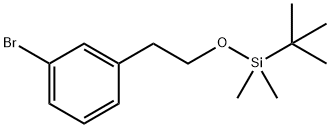 (3-BROMOPHENETHOXY)(TERT-BUTYL)DIMETHYLSILANE 化学構造式