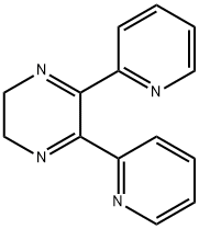 2,3-ジヒドロ-5,6-ビス(2-ピリジニル)ピラジン 化学構造式