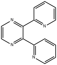 2,3-ビス(2-ピリジル)ピラジン 化学構造式