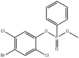 对溴磷,25006-32-0,结构式