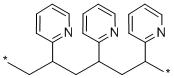 ポリ(2-ビニルピリジン) 化学構造式