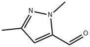 1,3-ジメチル-1H-ピラゾール-5-カルボキシアルデヒド 化学構造式