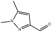 1,5-ジメチルピラゾール-3-カルブアルデヒド 化学構造式