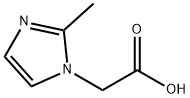 (2-メチル-1H-イミダゾール-1-イル)酢酸 HYDROCHLORIDE 化学構造式