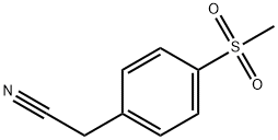 4-(甲基磺酰基)苯乙腈, 25025-07-4, 结构式