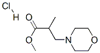 methyl alpha-methyl-4-morpholinepropionate hydrochloride Struktur