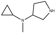 3-Pyrrolidinamine,N-cyclopropyl-N-methyl-(9CI) Structure