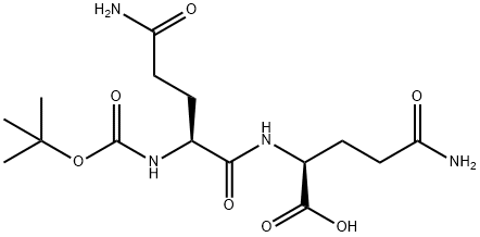 Boc-Gln-Gln-OH Structure