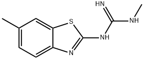 Guanidine, 1-methyl-3-(6-methyl-2-benzothiazolyl)- (8CI) Structure