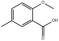 2-甲氧基-5-甲基苯甲酸, 25045-36-7, 结构式